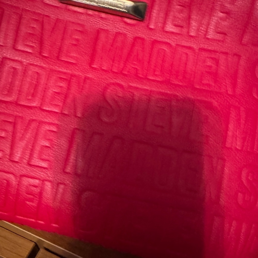 Steve Madden Red Embossed Clutch - Picture 5 of 6
